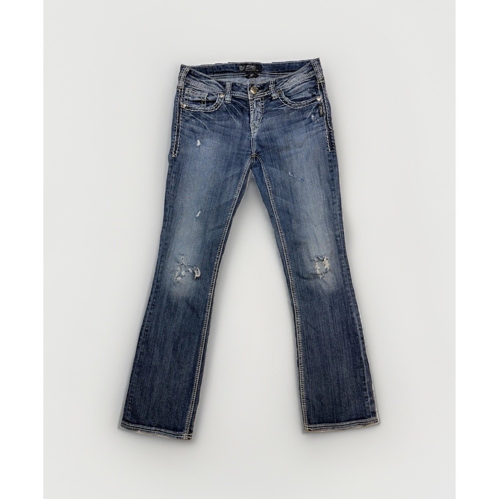Silver Jeans Aiko Women's Bootcut Jeans Blue Medium Wash Stretch 5-Pocket 29